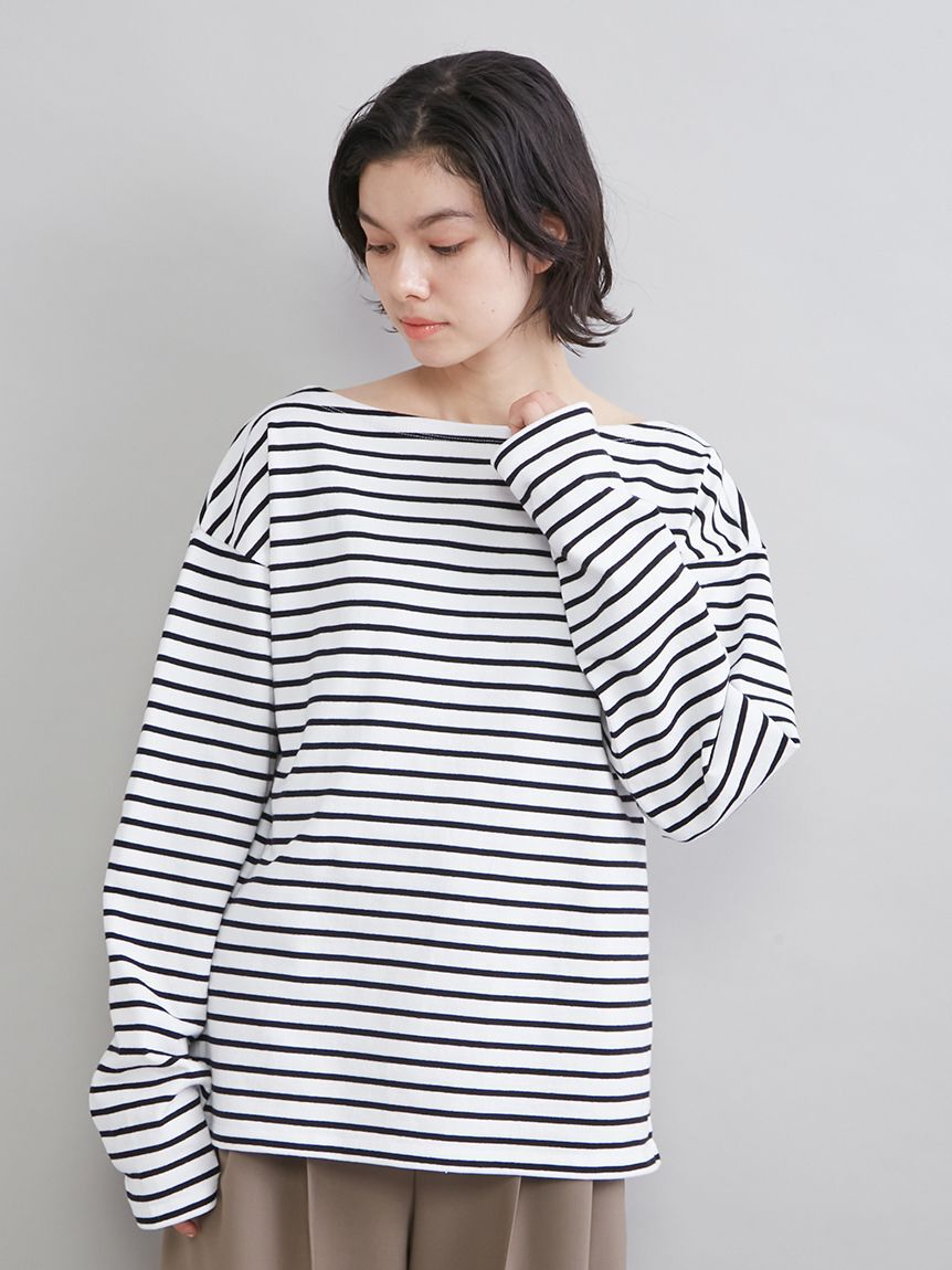 Mila Owen「ボートネックボーダーＴシャツ」|Tシャツ・カットソー|IVR