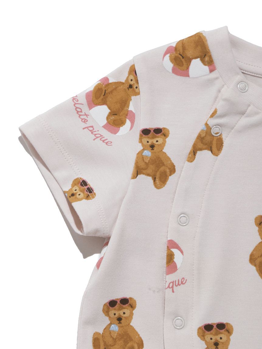 GELATO PIQUE KIDS & BABY「【BABY】【接触冷感】サマーベア柄ロンパース」|ロンパース|