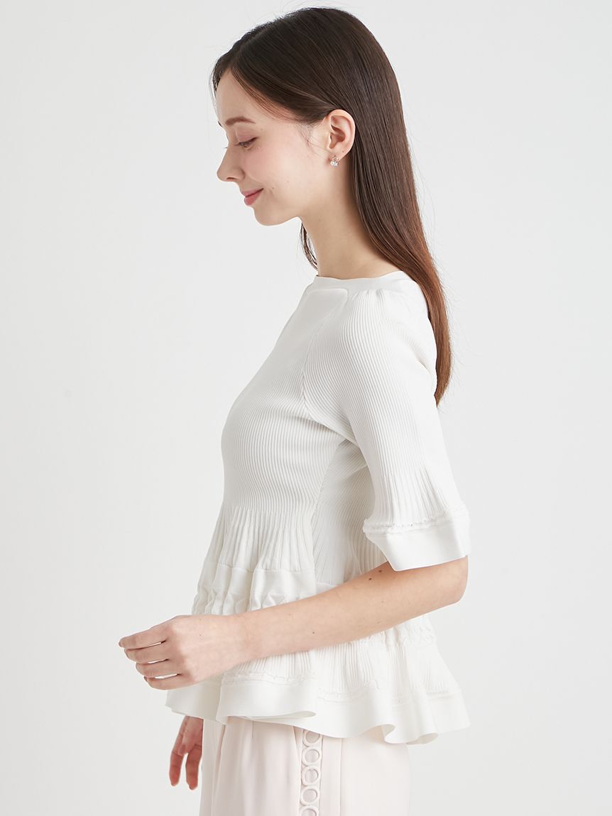 CELFORD「【洗える】テクスチャードニットプルオーバー」|Tシャツ・カットソー|