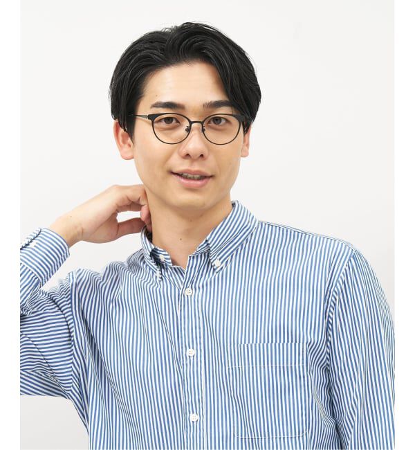  「ボストン型 跳ね上げ式メガネ | メガネの上から ズレ落ち防止 伊達メガネ ユニセックス レンズ交換券付」|メガネ|