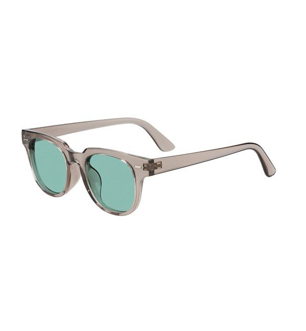  「SUNCUTGlasses/UV100%CUT ウェリントン型 サングラス [度無し専用] 黒縁 紫外線対策 UVカット」|サングラス|