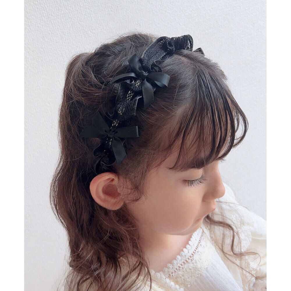 BACKYARD FAMILY「Rora カチューシャ キッズ 通販 カトリーネ 髪飾り 髪留め 髪どめ ヘアアクセサリー」|その他|ブラック1