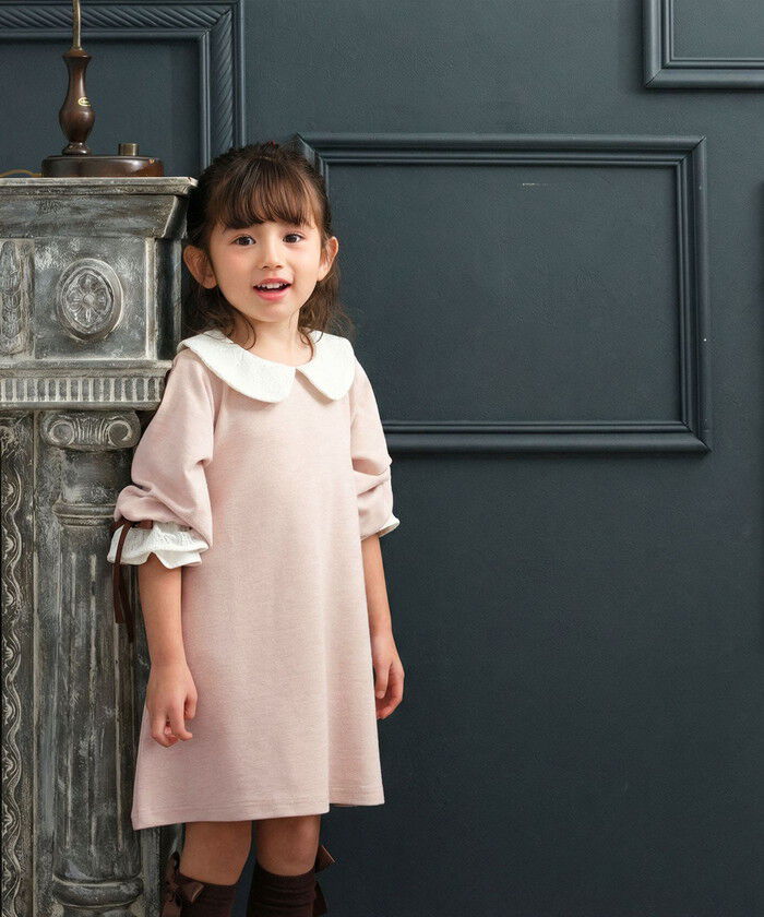 BACKYARD FAMILY「rora ワンピース 通販 ローラ リリ キッズワンピース キッズ 女の子 長袖 襟付き」|その他|