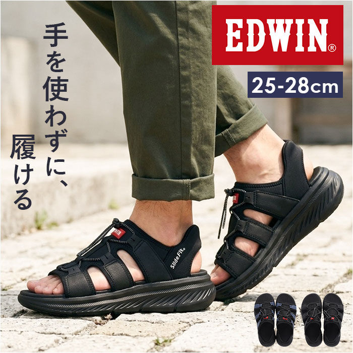 BACKYARD FAMILY「EDWIN サンダル 通販 ハンズフリー 靴 スポーツサンダル メンズ EW7102 スポサン」|サンダル|