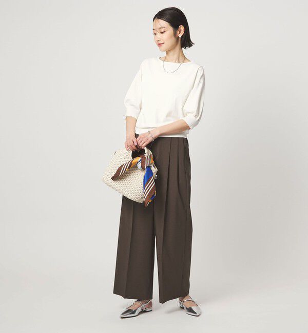 UNITED ARROWS green label relaxing「HIYOKE フォルム スリーブ プルオーバー ニット」|ニット・セーター|