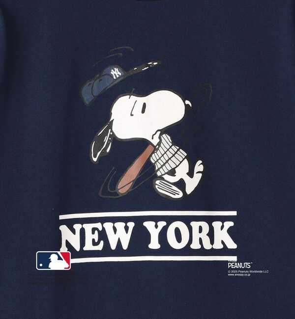 SHIPS KIDS「SHIPS KIDS:100～125cm / PEANUTS&times;MLB プリント Tシャツ」|Tシャツ・カットソー|