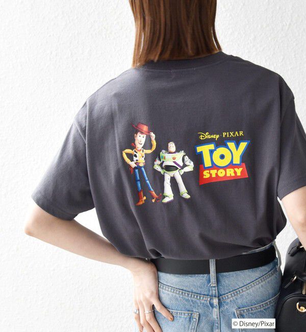 SHIPS any「SHIPS any:〈洗濯機可能〉TOYSTORY/トイ・ストーリー/ プリント ロゴ TEE」|Tシャツ・カットソー|チャコールグレー