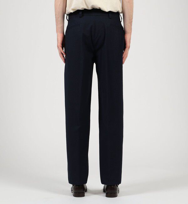 TOMORROWLAND MENS「【別注】Salvatore Piccolo MARCELLO コットンシアサッカー 1プリーツテーパードパンツ」|スラックス|