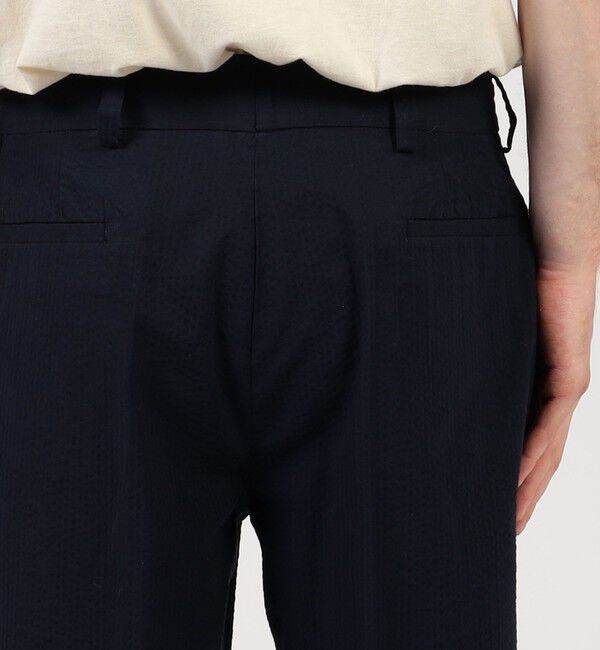TOMORROWLAND MENS「【別注】Salvatore Piccolo MARCELLO コットンシアサッカー 1プリーツテーパードパンツ」|スラックス|