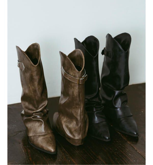 JOINT WORKS「Knuth Marf / クヌースマーフ western belted boots」|ロングブーツ|