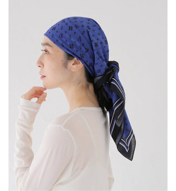 IENA「Raspail/ラスパイユ LOGORrint Scarf スカーフ  RA-20」|バンダナ・スカーフ|