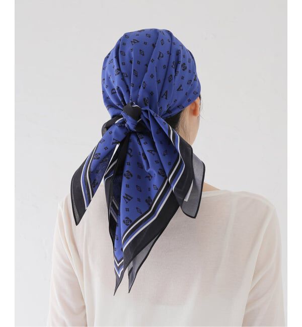 IENA「Raspail/ラスパイユ LOGORrint Scarf スカーフ  RA-20」|バンダナ・スカーフ|
