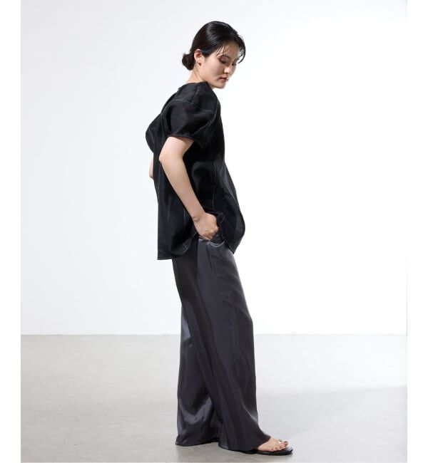 IENA「《一部店舗限定》袖ボリュームシアーブラウス」|シャツ・ブラウス|