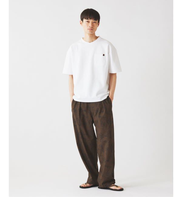 JOURNAL STANDARD relume「UNIVERSAL OVERALL 別注 ブラックラベル ポンチTシャツ」|Tシャツ・カットソー|