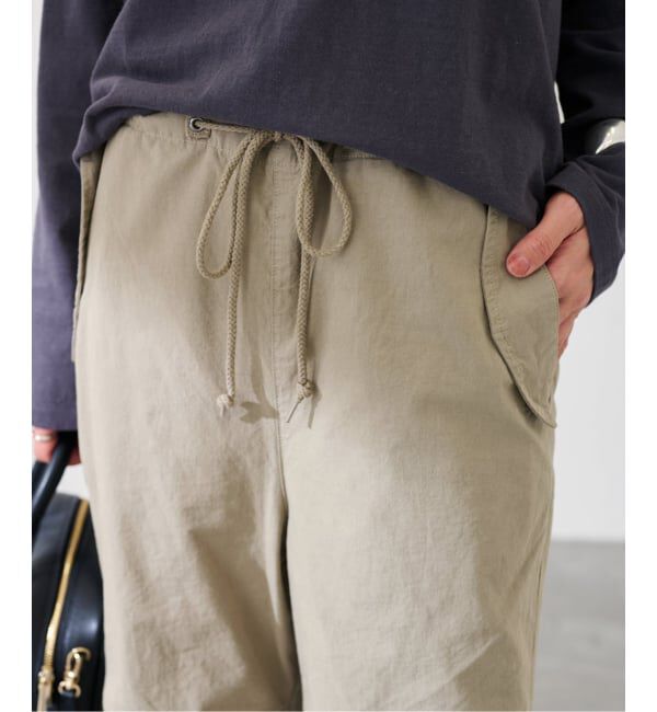 FRAMeWORK「TOP KHAKI/トップカーキ  パラシュートパンツ」|カーゴ|