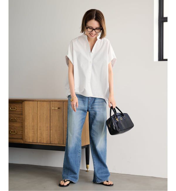 FRAMeWORK「タイプライターNSフォルムブラウス」|シャツ・ブラウス|