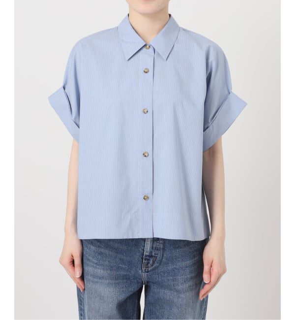 Spick and Span「ハーフスリーブポプリンシャツ」|シャツ・ブラウス|