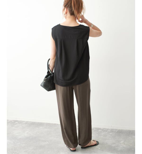 Spick and Span「《追加予約》ドレープツイルイージーファティーグパンツ」|スラックス|