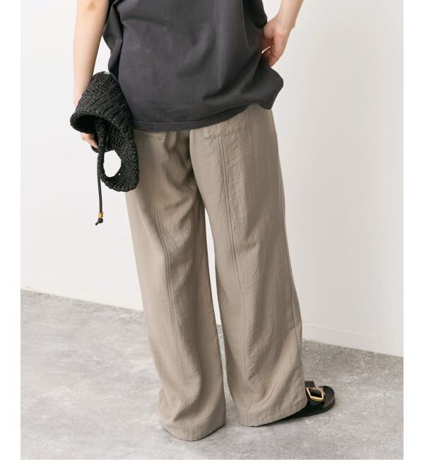 Spick and Span「《追加予約》ドレープツイルイージーファティーグパンツ」|スラックス|