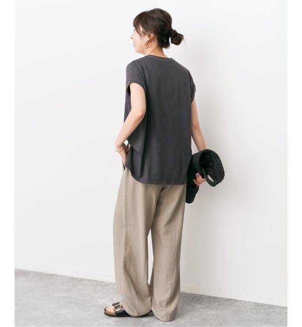 Spick and Span「《追加予約》ドレープツイルイージーファティーグパンツ」|スラックス|