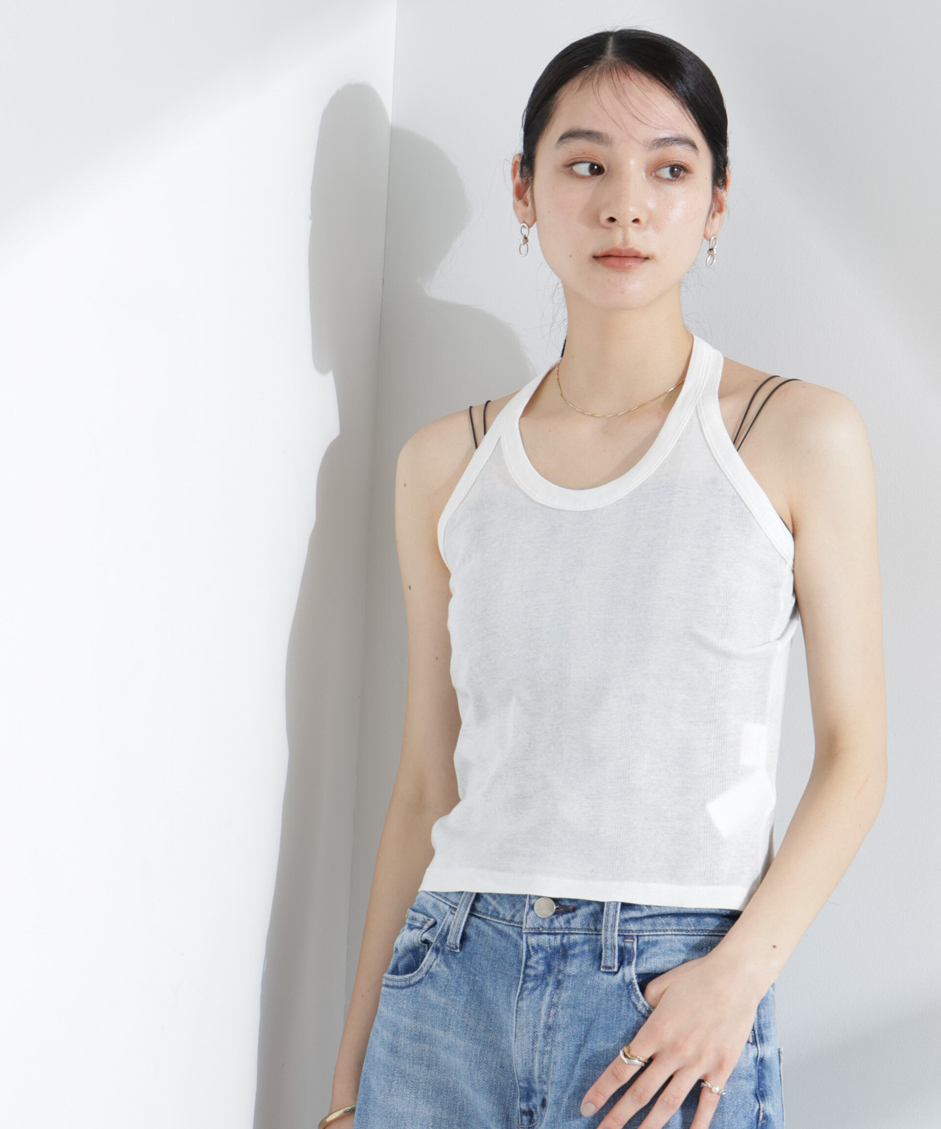 nano･universe「Robert P. Miller/Light Prib Halter tank」|Tシャツ・カットソー|