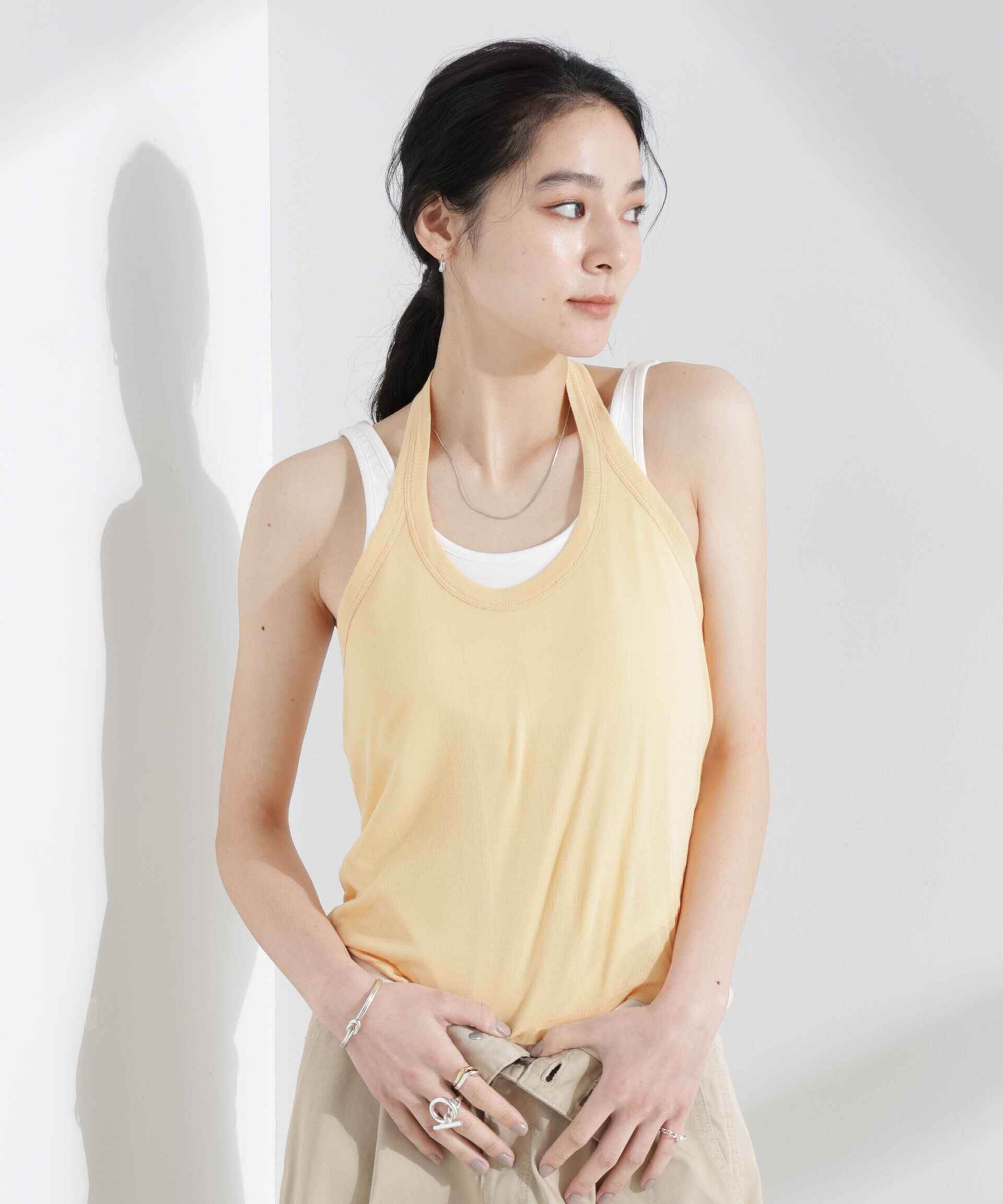 nano･universe「Robert P. Miller/Light Prib Halter tank」|Tシャツ・カットソー|