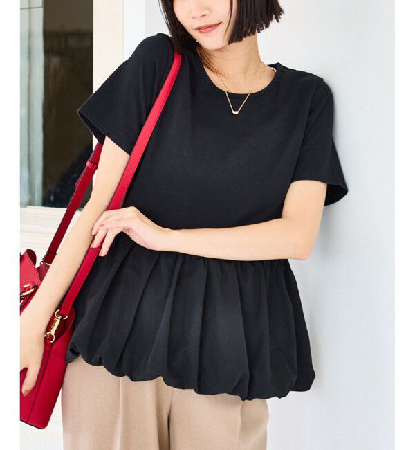 VIS「ペプラムバルーンプルオーバー」|Tシャツ・カットソー|