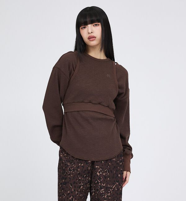 Rouge vif「【RUSSELL ATHLETIC/ラッセル アスレチック】スラブリブタンク＆ロ」|Tシャツ・カットソー|
