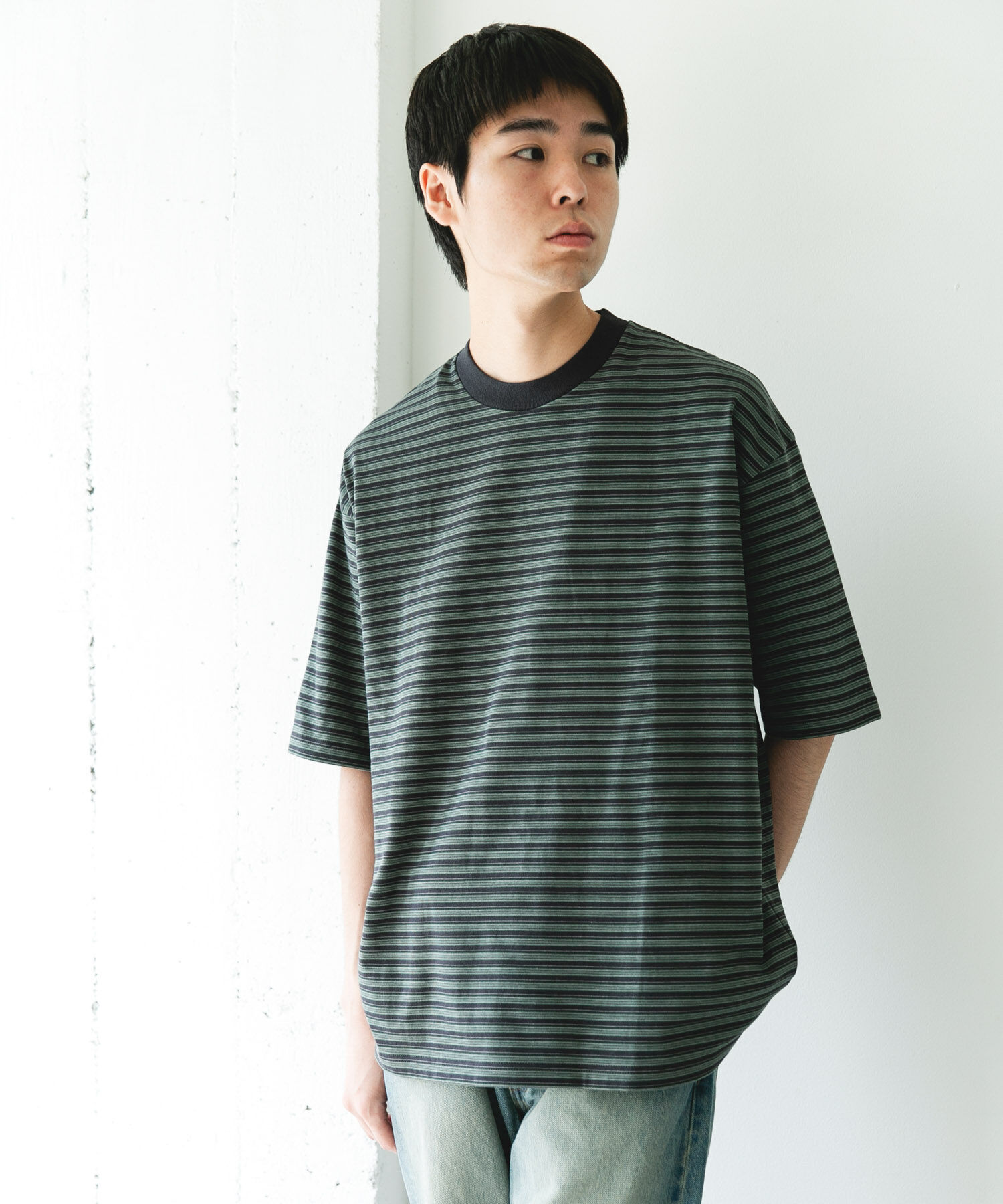 URBAN RESEARCH DOORS「OUTDOOREXCHANGE ボーダーTシャツ」|Tシャツ・カットソー|