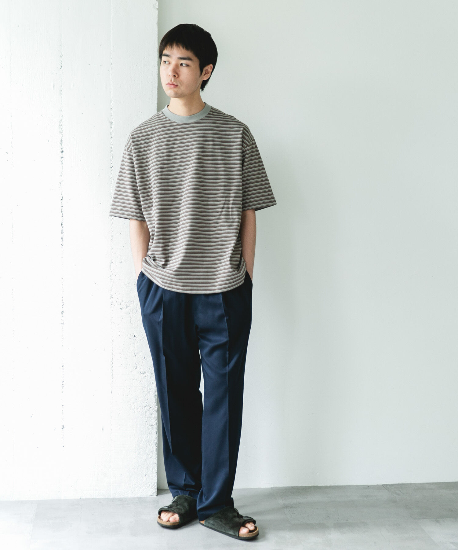 URBAN RESEARCH DOORS「OUTDOOREXCHANGE ボーダーTシャツ」|Tシャツ・カットソー|