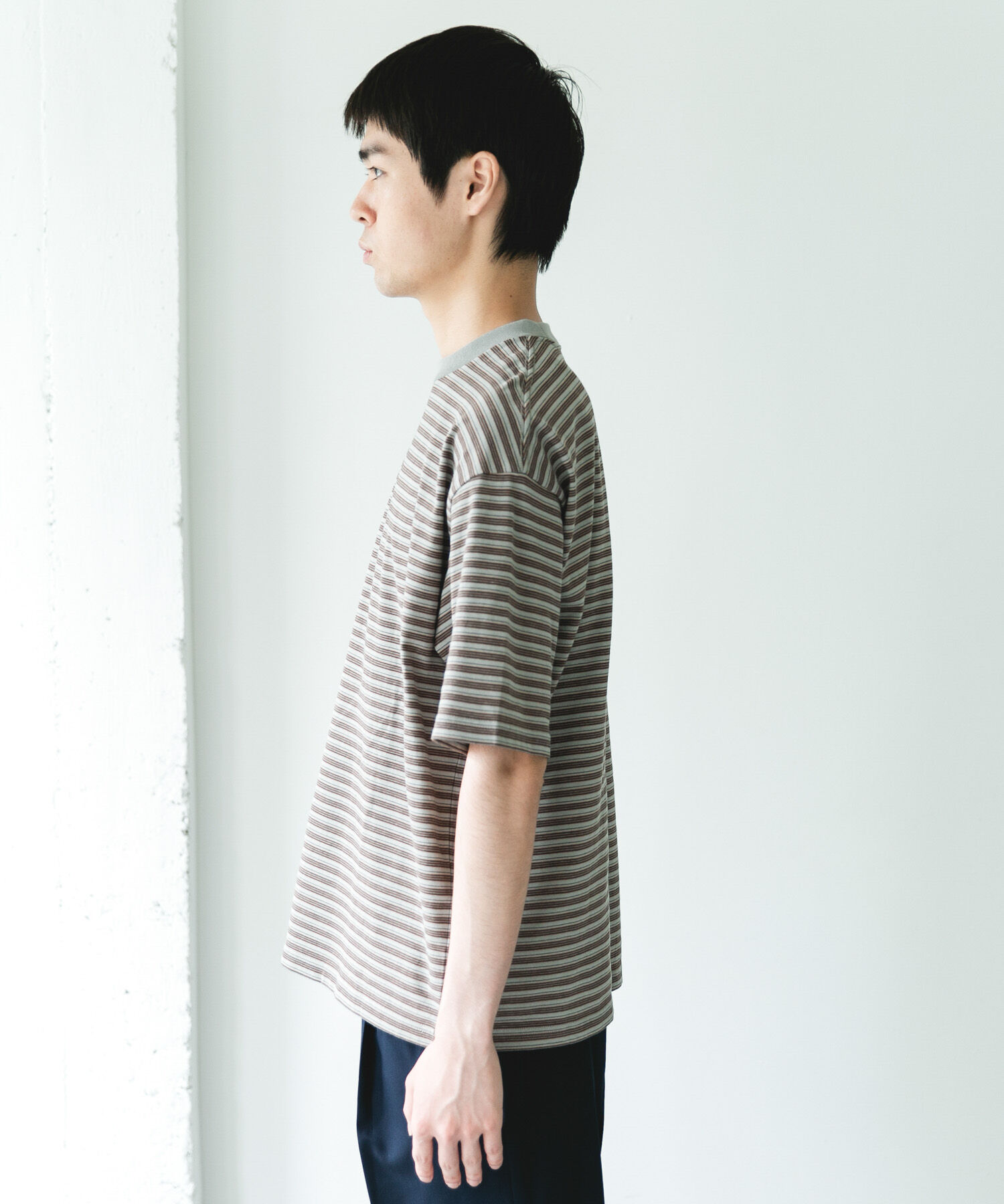 URBAN RESEARCH DOORS「OUTDOOREXCHANGE ボーダーTシャツ」|Tシャツ・カットソー|
