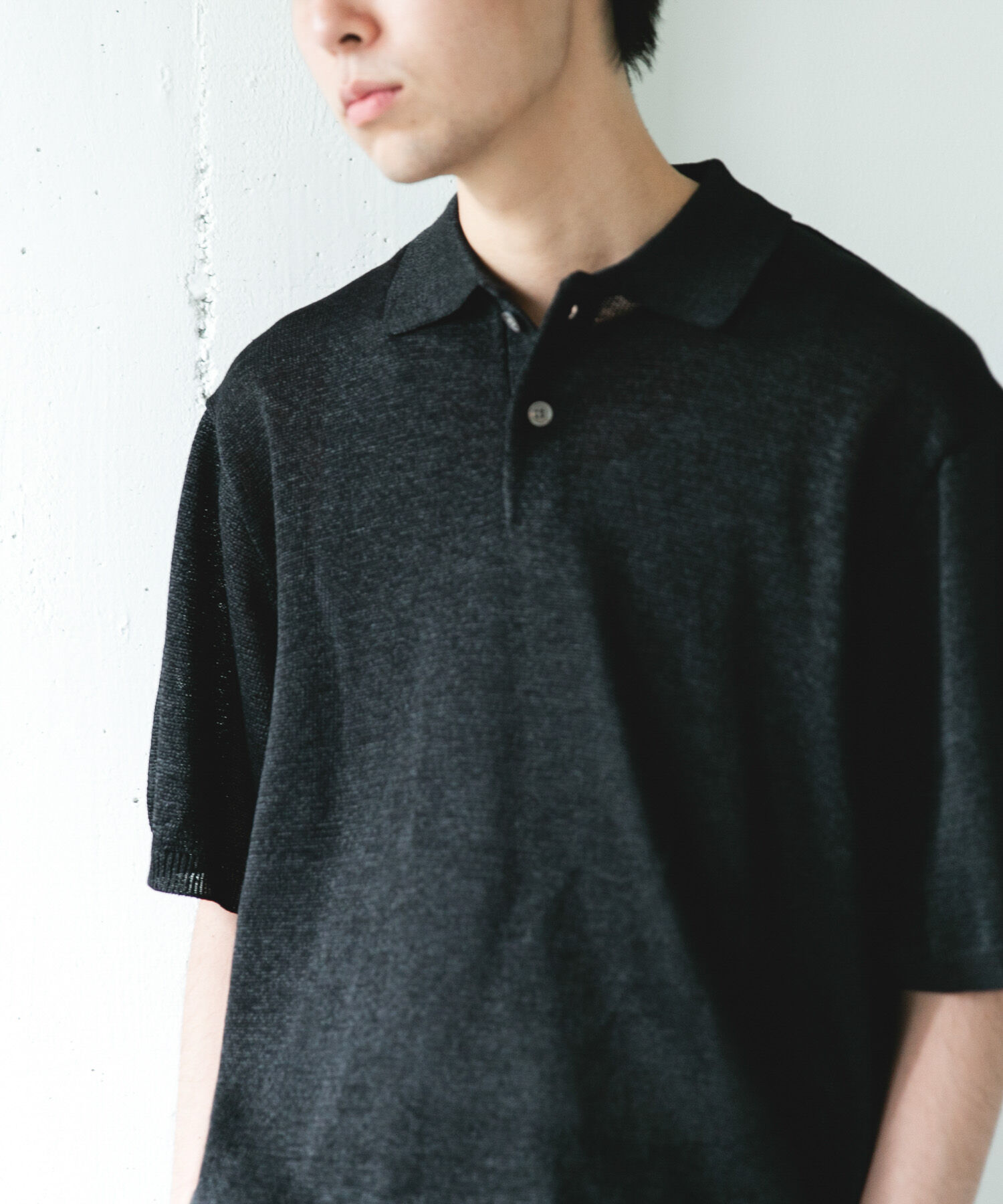URBAN RESEARCH DOORS「『洗濯可/UVカット』『URTECH』Aircare ショートスリーブニットポロ」|ニット・セーター|