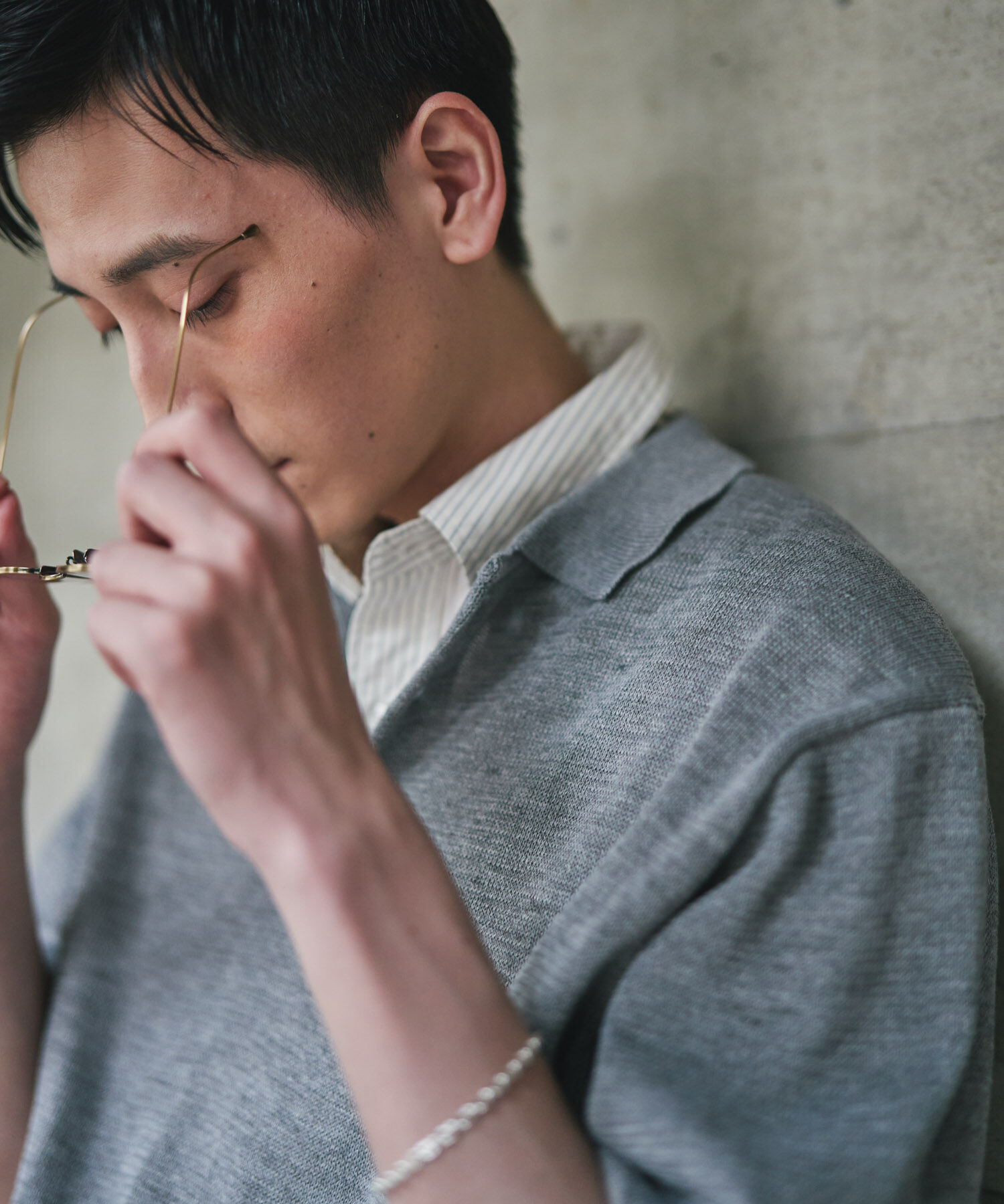 URBAN RESEARCH DOORS「『洗濯可/UVカット』『URTECH』Aircare ショートスリーブニットポロ」|ニット・セーター|