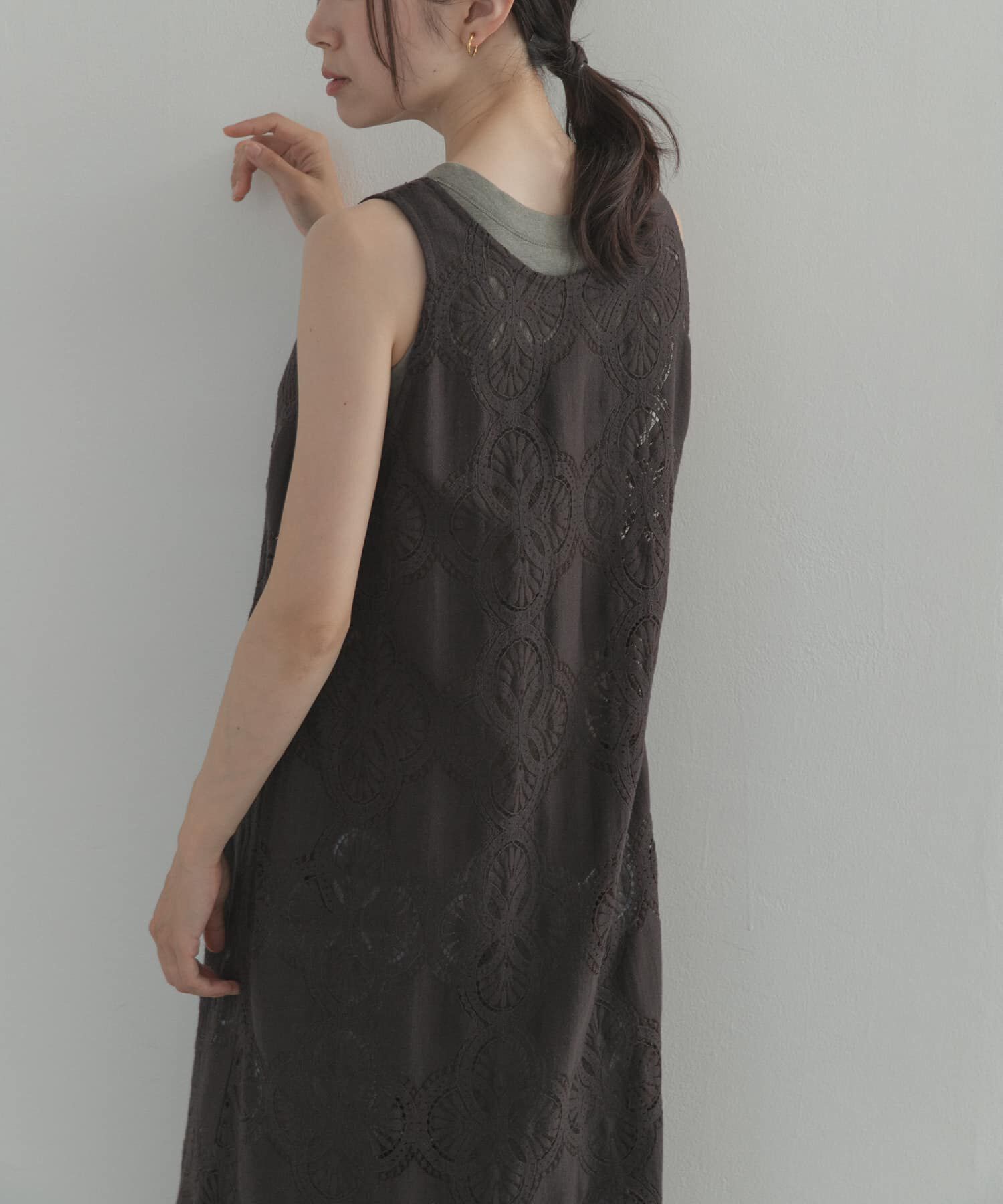 URBAN RESEARCH DOORS「サークルレース2WAYワンピース」|ワンピース|