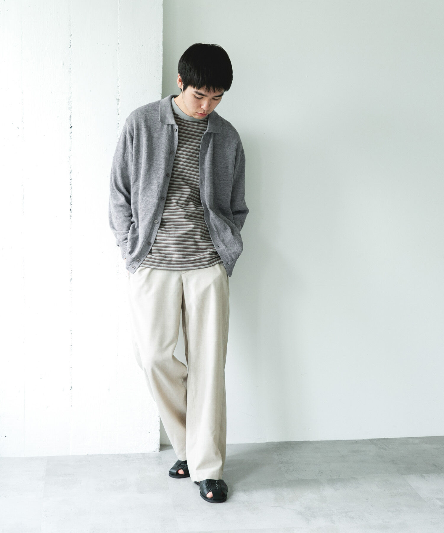 URBAN RESEARCH DOORS「『洗濯可/UVカット』『URTECH』Aircare ロングスリーブシャツカーディガン」|カーディガン|