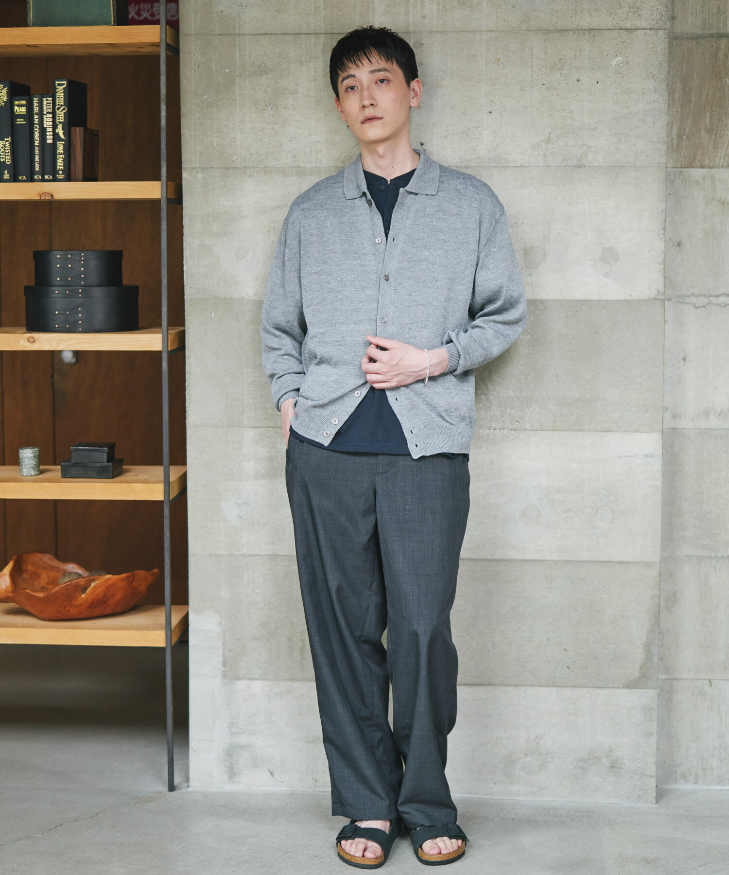 URBAN RESEARCH DOORS「『洗濯可/UVカット』『URTECH』Aircare ロングスリーブシャツカーディガン」|カーディガン|