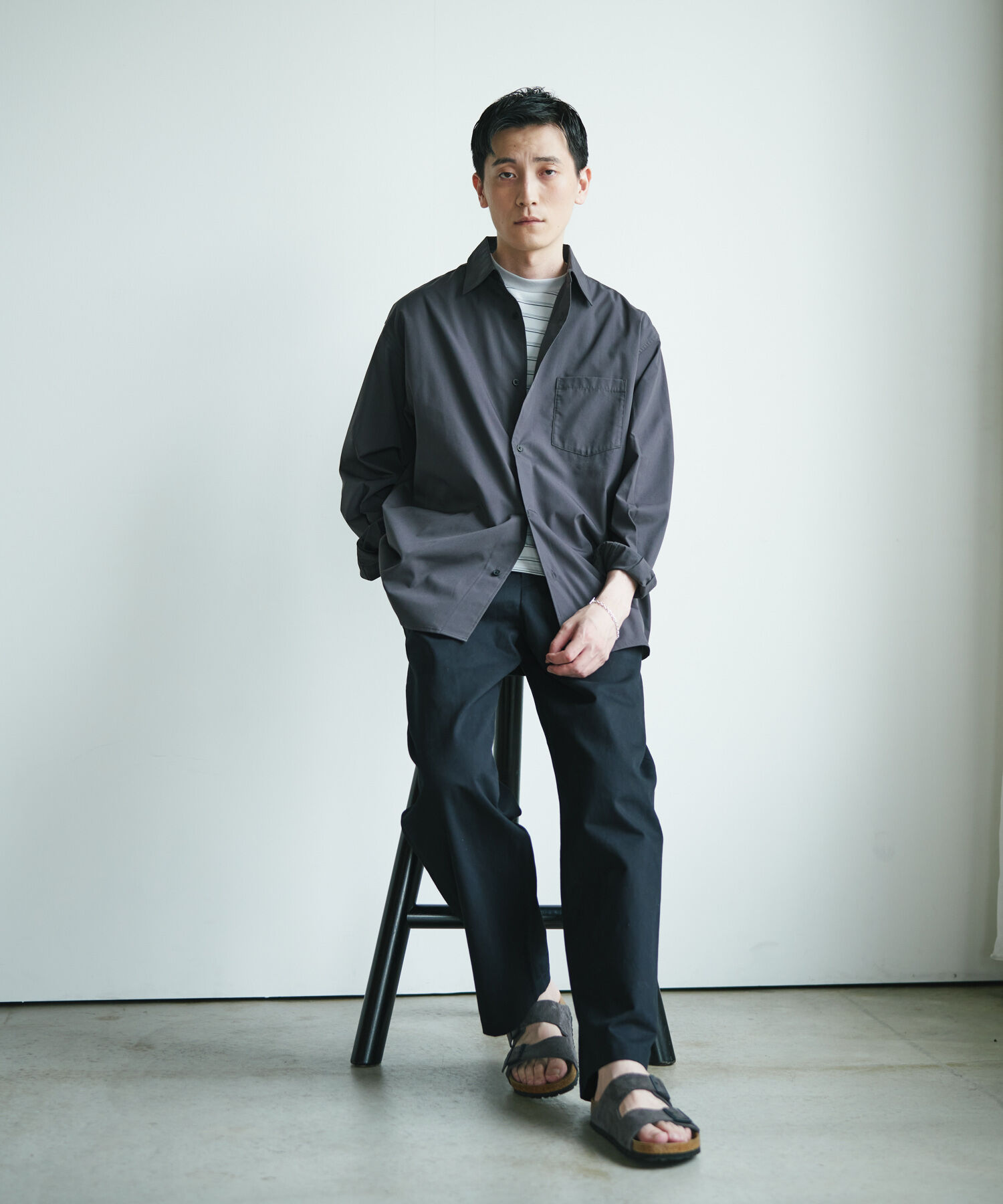 URBAN RESEARCH DOORS「『速乾/イージーケア/UVカット』『URTECH』Aircare ロングスリーブシャツ」|シャツ・ブラウス|