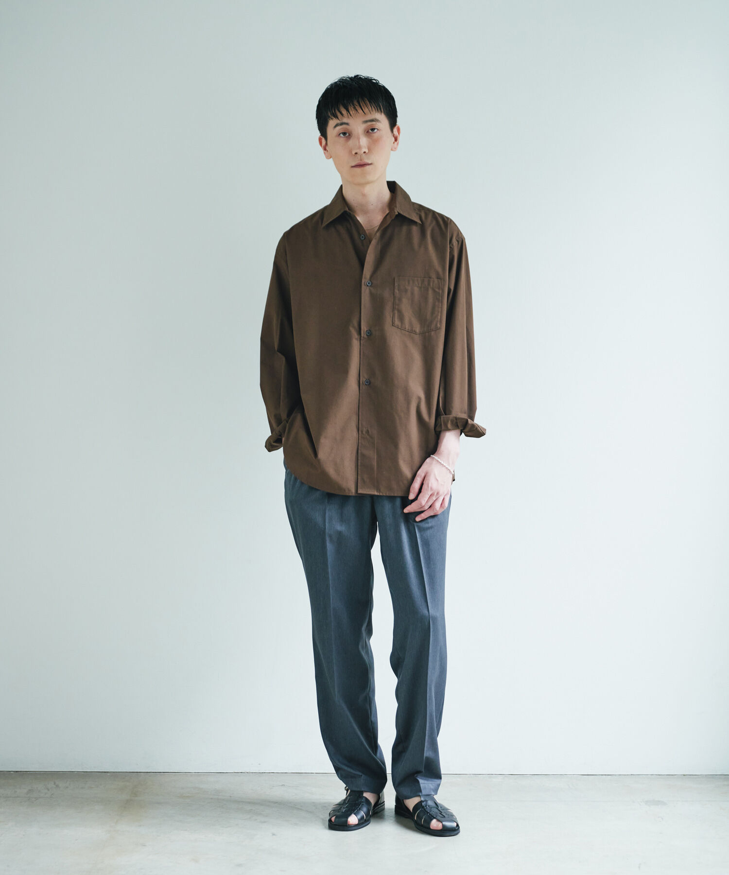 URBAN RESEARCH DOORS「『速乾/イージーケア/UVカット』『URTECH』Aircare ロングスリーブシャツ」|シャツ・ブラウス|