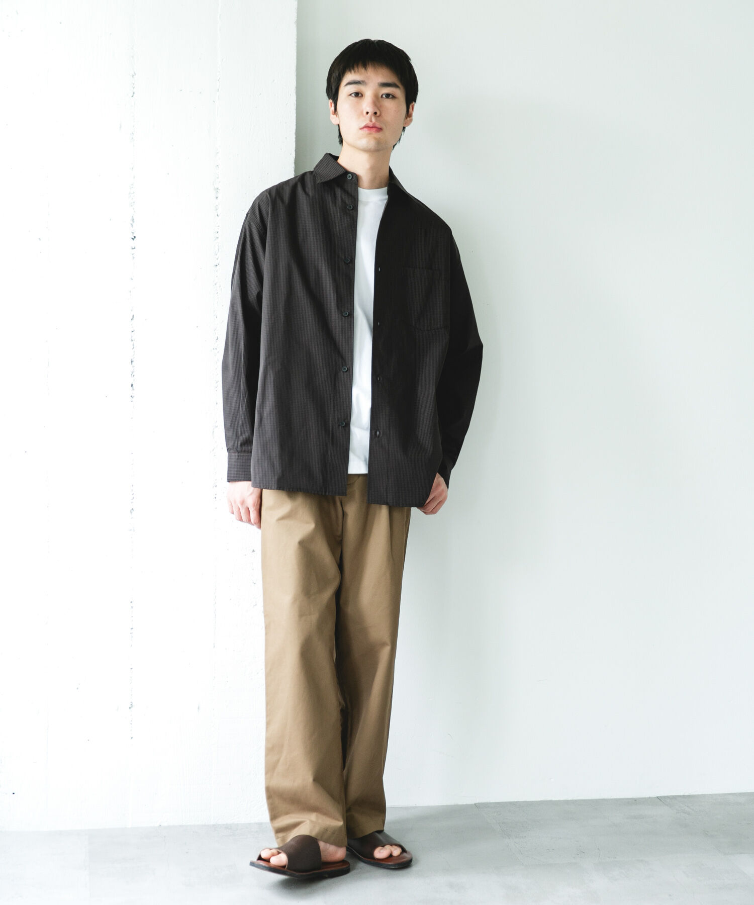 URBAN RESEARCH DOORS「『速乾/イージーケア/UVカット』『URTECH』Aircare ロングスリーブシャツ」|シャツ・ブラウス|