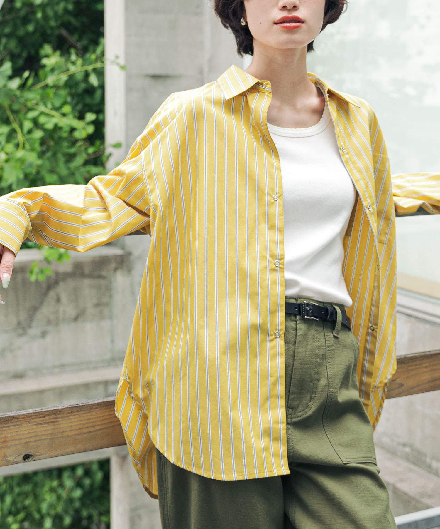URBAN RESEARCH DOORS「『速乾/イージーケア/UVカット』『UR TECH』Aircareリングドットシャツ」|シャツ・ブラウス|