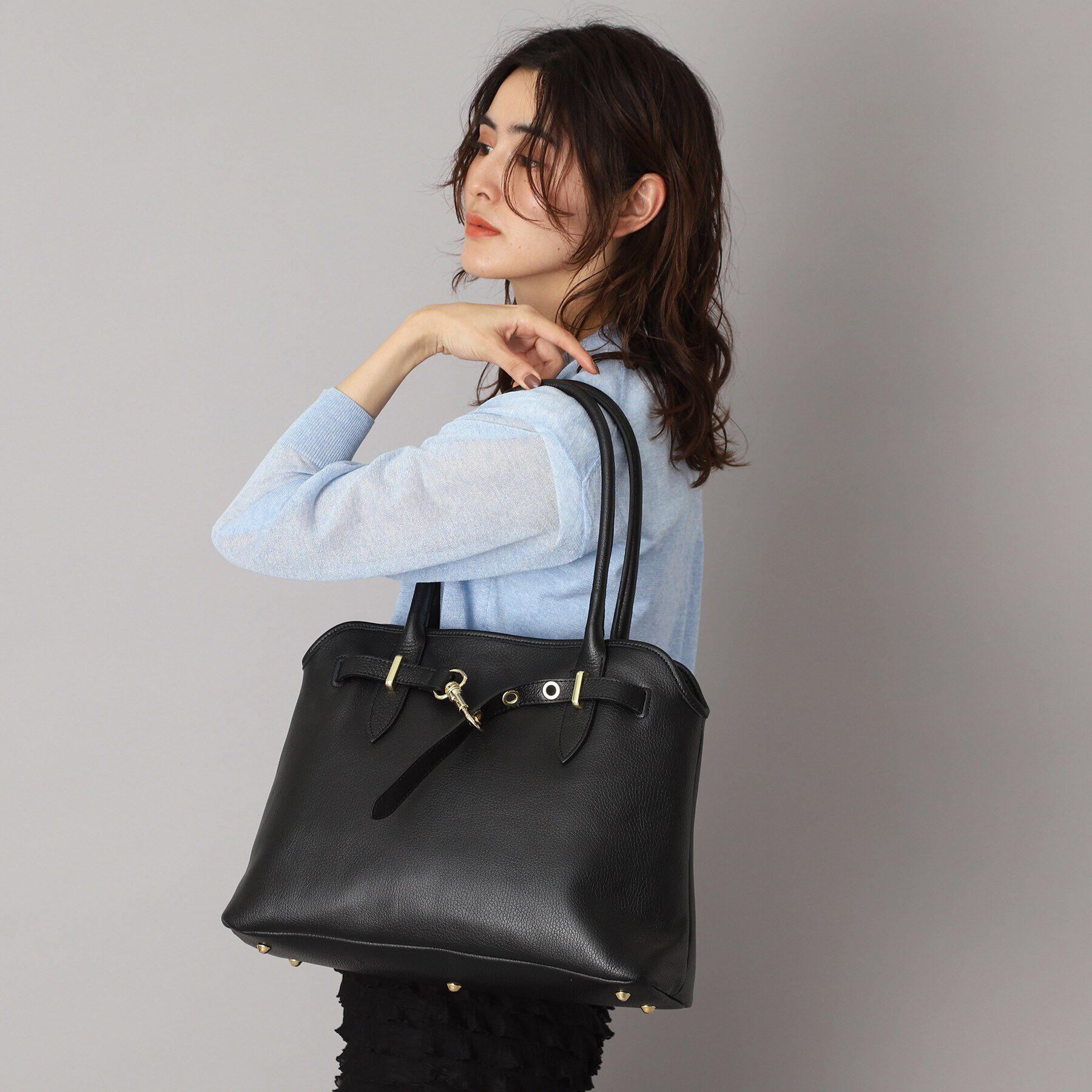 DRESSTERIOR「MILOS（ミロス）【別注カラーあり】金具ベルト付きボストンバッグ」|ボストンバッグ|