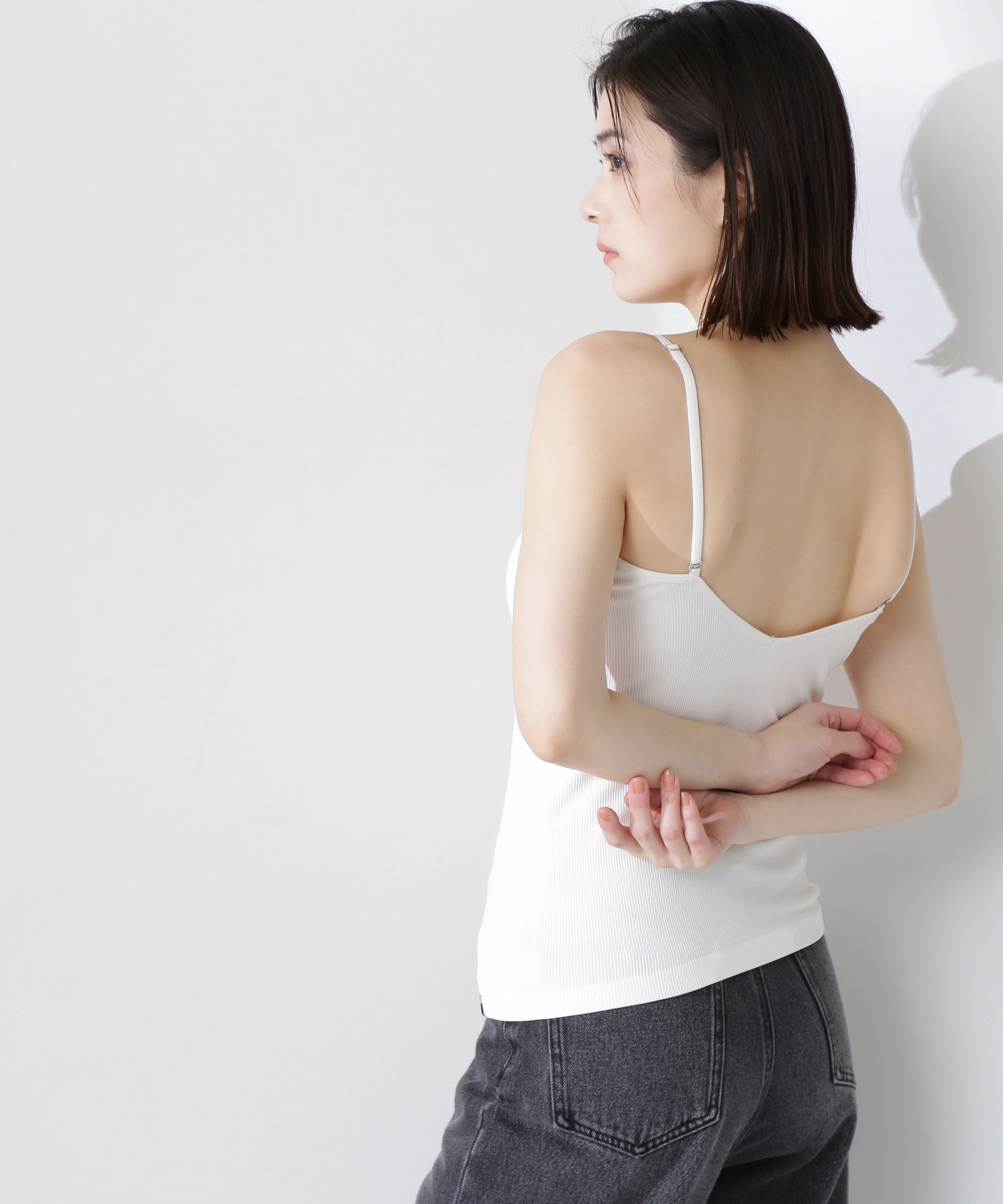  「<Oggi掲載>カップインバックシャンキャミソール」|Tシャツ・カットソー|