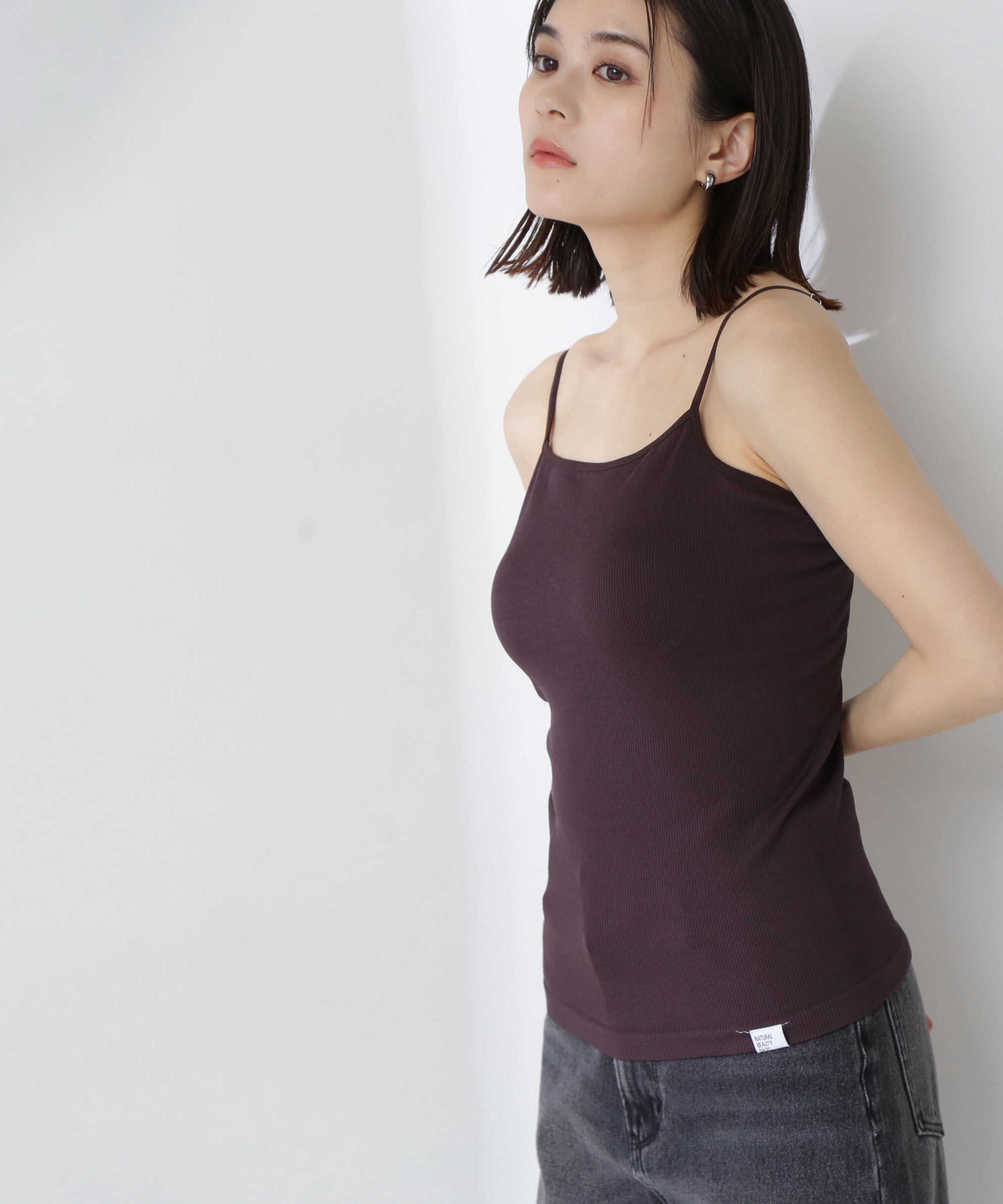  「<Oggi掲載>カップインバックシャンキャミソール」|Tシャツ・カットソー|