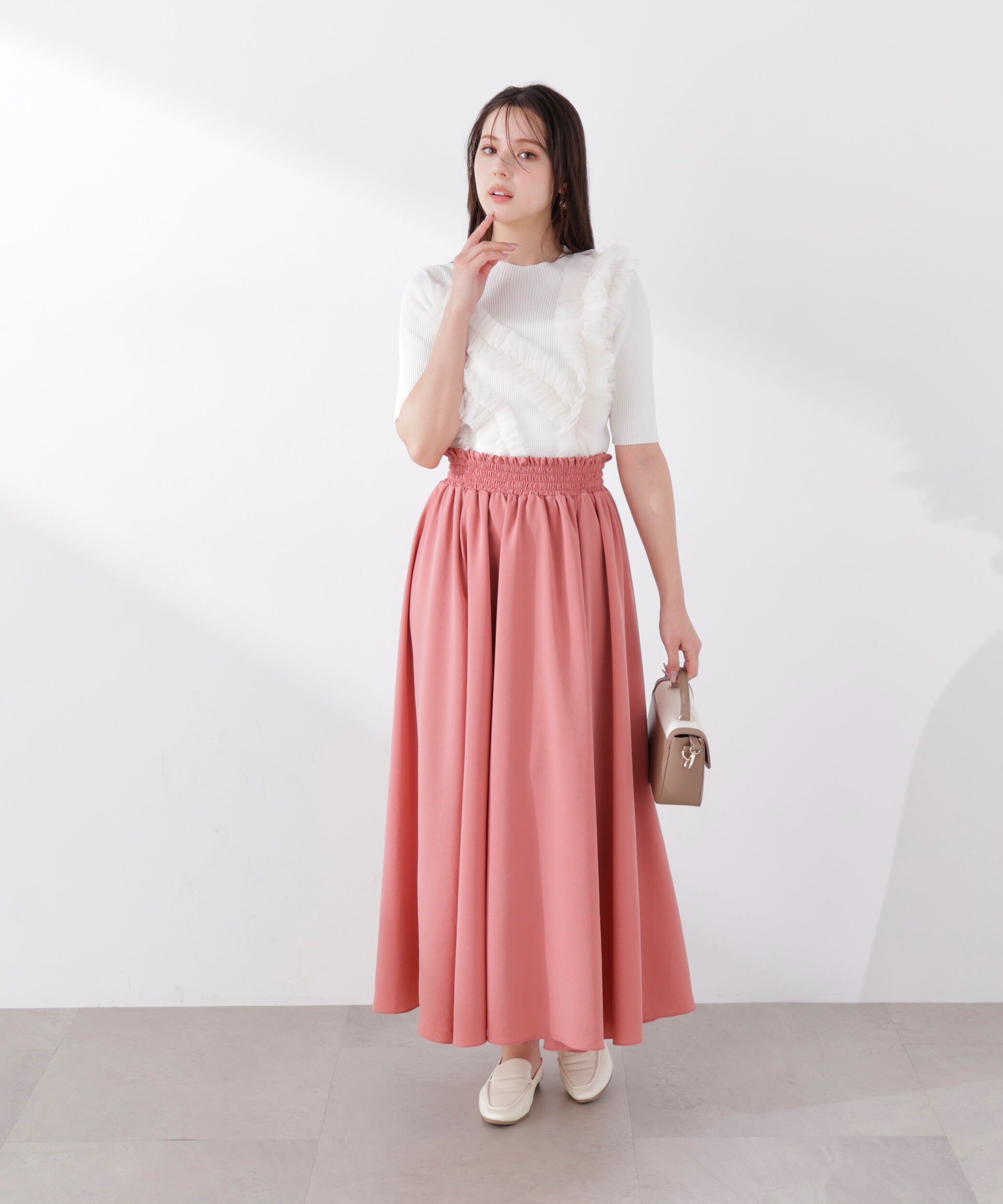PROPORTION BODY DRESSING「チュールフリル付きニット　26SS」|ニット・セーター|