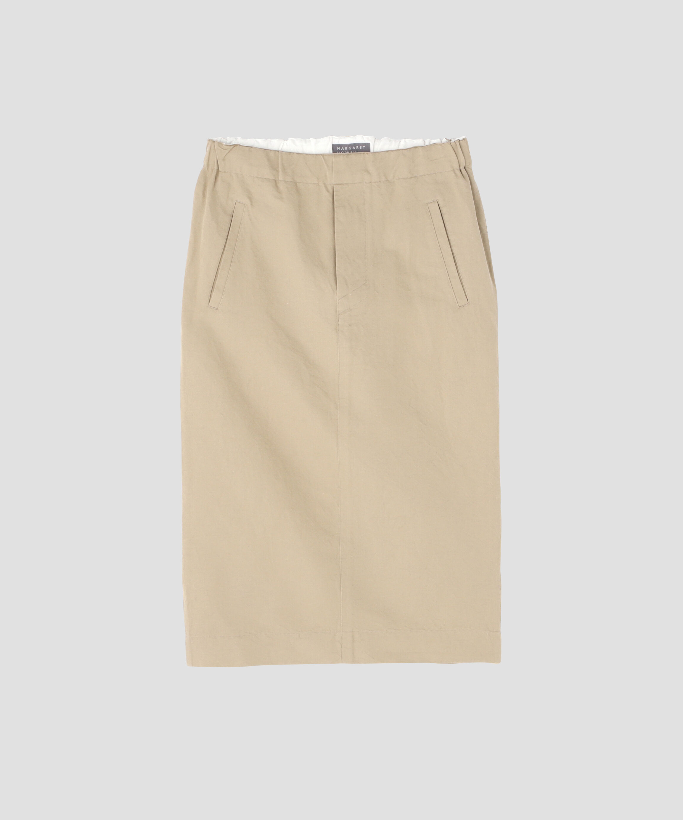  「LINEN COTTON TWILL」|スカート|BEIGE