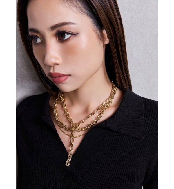 GYDA「JEYSUS Symmetry GYDAランダムchainネックレス」|ネックレス|ゴールド