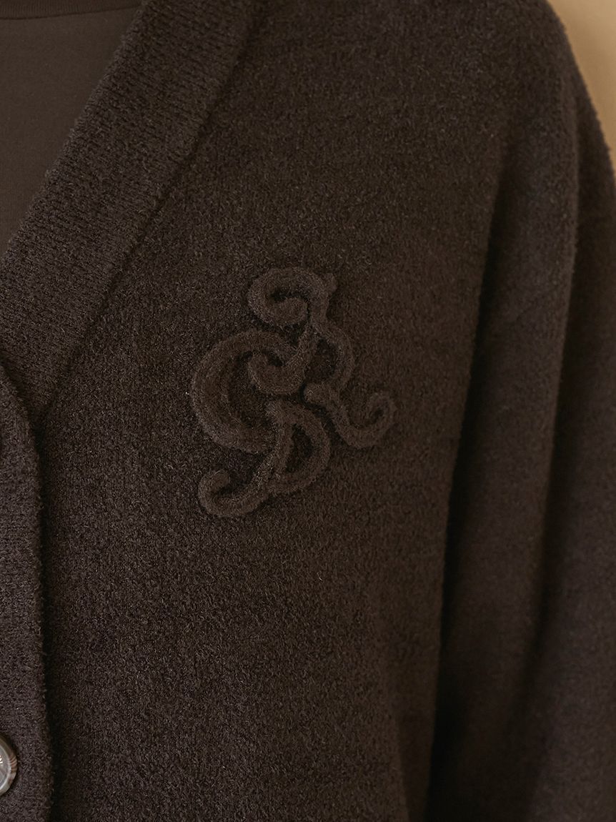 gelato pique「【JOEL ROBUCHON】【接触冷感】スムーズィーliteクールワンポイントロゴ刺繍カーディガン」|ルームウェア|