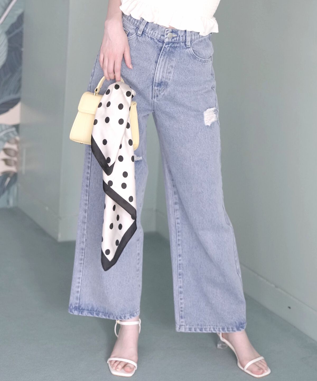 WILLSELECTION「ダメージワイドデニムパンツ」|その他|