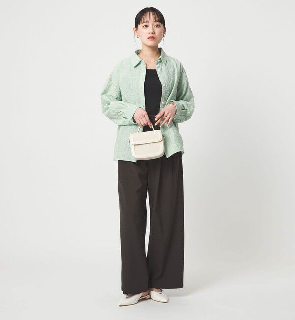 UNITED ARROWS green label relaxing「シアー クロス ステッチ シャツ」|シャツ・ブラウス|