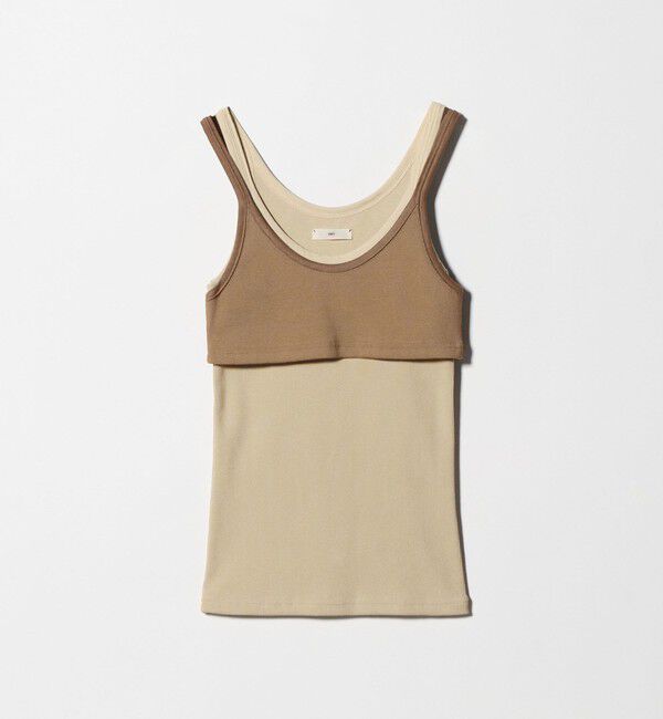 BEAUTY&YOUTH UNITED ARROWS「＜ONIT＞リブ レイヤード タンクトップ」|タンクトップ|MD.BROWN